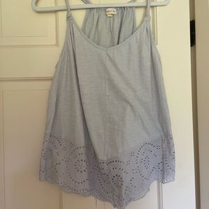 meadow rue Anthropologie eyelet tank